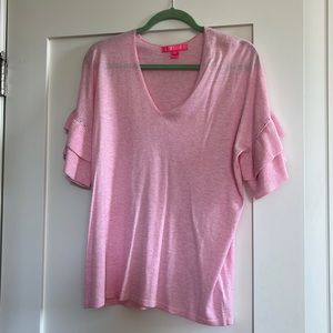 Lilly Pulitzer pink top - size S (NWOT)